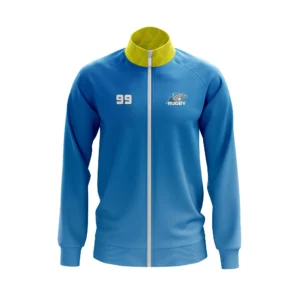 Full Dye Sub Full Zipper Woven Microfiber Warmup Jacket with Caped Back - Adult/Youth