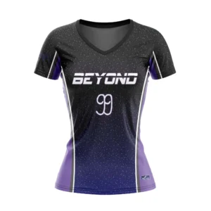 Full Dye Sub Short Sleeve Jersey - Pro Fit Volleyball Pattern - Womens/Youth Girls