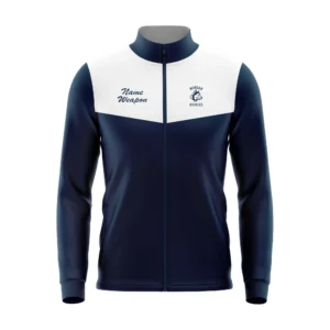 Full Dye Sub Full Zipper Woven Microfiber Warmup Jacket with Caped Back - Adult/Youth