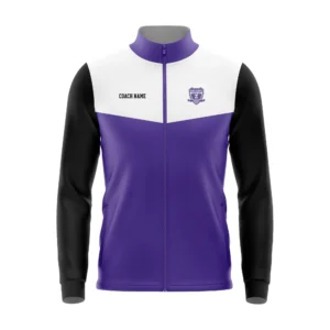Full Dye Sub Full Zipper Woven Microfiber Warmup Jacket with Caped Back - Womens/Youth