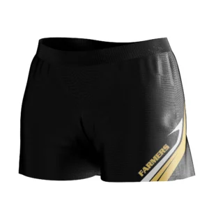 Varsity Pattern Track/XC Shorts - Curved Hem Leg Openings  - Unlined - Adult/Youth