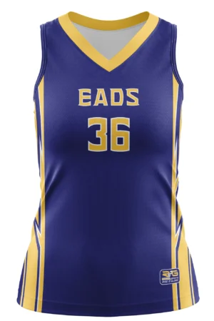 Full Dye Sub Basketball Jersey - Pro-Line Pattern - Womens/Youth Girls