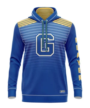 Full Dye Sub Pullover Hooded Jersey - Varsity Pattern - Long Sleeve - Adult/Youth