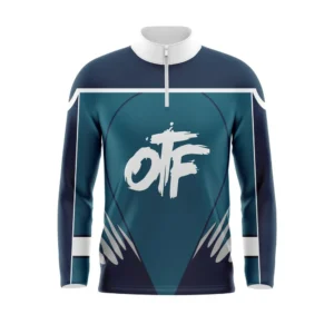 Full Dye Sub Quarter Zip Pullover Woven Microfiber Warmup Jacket - Long Sleeve - Adult/Youth