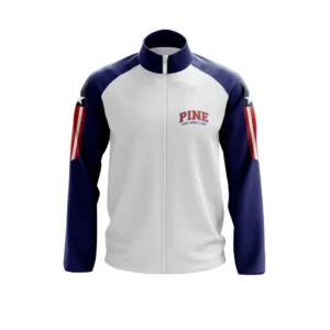 Full Dye Sub Full Zipper Woven Microfiber Warmup Jacket with Caped Back - Womens/Youth