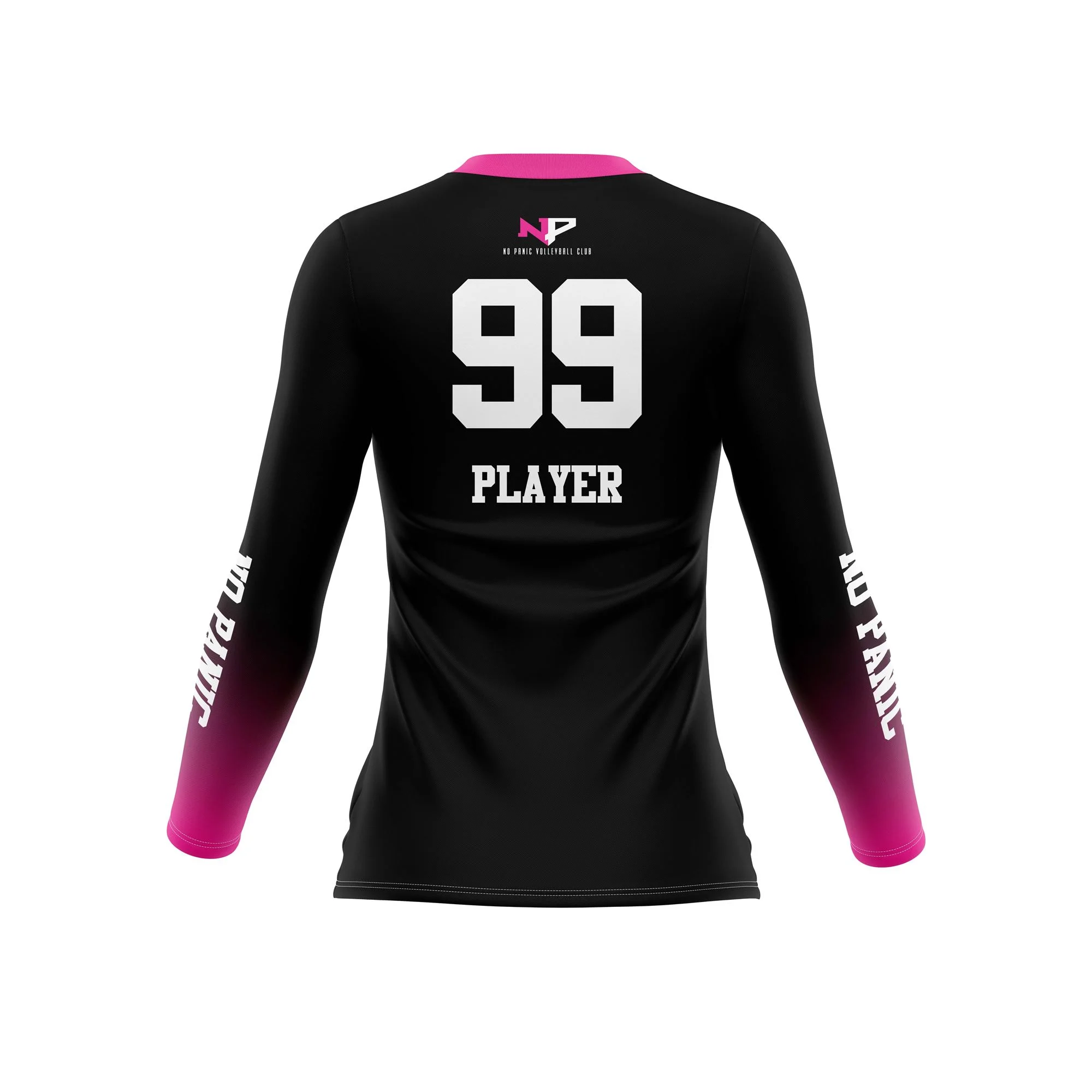 Full Dye Sub Long Sleeve Jersey - Pro Fit Volleyball Pattern - Womens/Youth Girls - Image 2