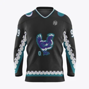 Pro-Line Pattern Full Dye Sub Hockey Jersey - Single Layer Square Shoulder Yoke - V-neck - Adult/Youth