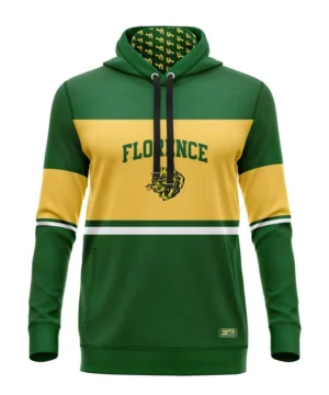 Full Dye Sub Pullover Hooded Jersey - Varsity Pattern - Long Sleeve - Womens/Youth Girls