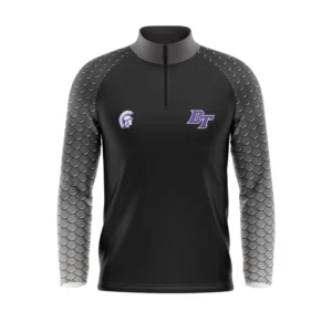 Full Dye Sub Quarter Zip Pullover Woven Microfiber Warmup Jacket - Long Sleeve - Adult/Youth