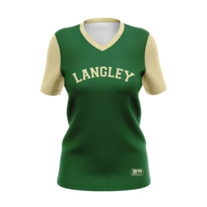 Full Dye Sub Workout Shirts - Varsity Pattern - Short Sleeves - Womens/Youth Girls