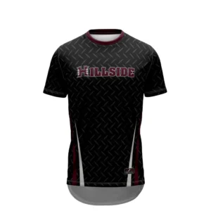 Full Dye Sub Wrestling Raglan Sleeve Compression Shirt - Womens/Youth Girls - with 3" extended rear Tail - Short Sleeves - Crew or V-neck