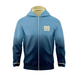 Full Dye Sub Full Zipper Front Hooded Jacket -  Long Sleeve - Woven Microfiber with Mesh Lining - Adult/Youth