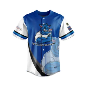 Full Dye Sub Baseball/Softball Full Button Short Sleeve Jersey - Varsity Pattern - Adult/Youth