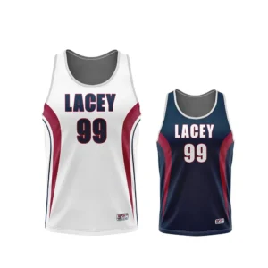 Full Dye Sub Sleeveless Lacrosse/Field Hockey Jersey - Reversible Racerback Varsity Pullover Pattern - Double Ply - Womens/Youth