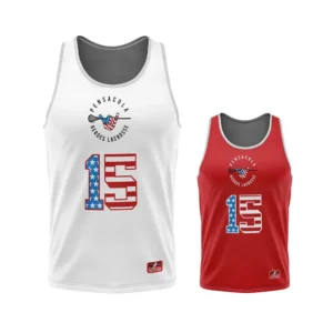 Full Dye Sub Reversible Lacrosse Pinnie - Single Ply - Adult/Youth