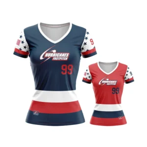 Full Dye Sub Single Ply Reversible Fastpitch Jersey - Varsity Pullover Pattern - Short Sleeve - V-neck - Womens/Youth