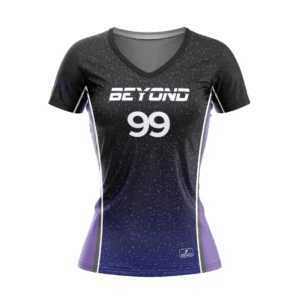 Full Dye Sub Short Sleeve Jersey - Pro Fit Volleyball Pattern - Womens/Youth Girls