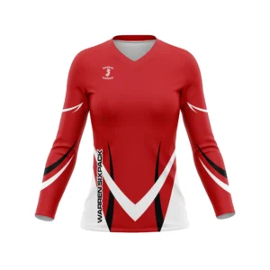 Full Dye Sub Long Sleeve Jersey - Pro Fit Volleyball Pattern - Womens/Youth Girls