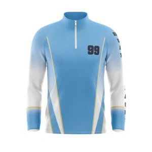 Full Dye Sub Woven Microfiber Quarter Zip Pullover Warmup Jacket - Long Sleeve - Womens/Youth