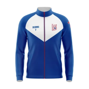 Full Dye Sub Full Zip Warmup Jacket - Long Sleeve - Polyester Brushed Fleece - Womens/Youth