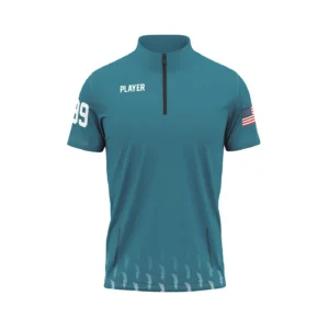 Full Dye Sub Quarter Zip Pullover Woven Microfiber Warmup Jacket - Short Sleeve - Adult/Youth