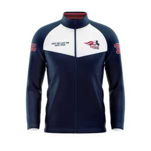 Full Dye Sub Full Zipper Woven Microfiber Warmup Jacket with Caped Back - Adult/Youth