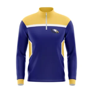 Full Dye Sub Quarter Zip Pullover Woven Microfiber Warmup Jacket - Long Sleeve - Adult/Youth
