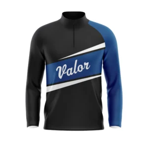 Full Dye Sub Quarter Zip Pullover Woven Microfiber Warmup Jacket - Long Sleeve - Adult/Youth
