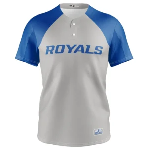 Full Dye Sub Baseball/Softball Two Button Jersey - Pro-Line Pattern with Pro Raglan Sleeves - Adult/Youth
