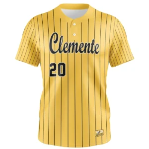 Full Dye Sub Fastpitch Two Button Jersey - Pro-Line Pattern with Set-In Sleeves - Womens/Youth