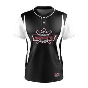 Full Dye Sub Baseball/Softball Two Button Jersey - Pro-Line Pattern - Sleeveless - Adult/Youth