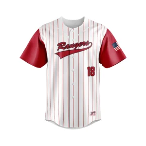 Full Dye Sub Fastpitch Full Button Short Sleeve Jersey - Varsity Pattern - Womens/Youth