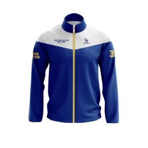 Full Dye Sub Full Zip Warmup Jacket With Caped Back - Adult/Youth