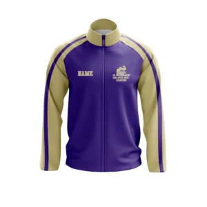 Full Dye Sub Full Zipper Woven Microfiber Warmup Jacket with Caped Back - Adult/Youth