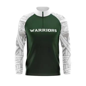 Full Dye Sub Quarter Zip Pullover Woven Microfiber Warmup Jacket - Long Sleeve - Adult/Youth