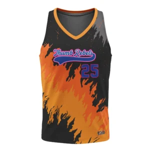 Full Dye Sub Sleeveless Racerback Pullover Jersey - Varsity Pattern - Womens/Youth Girls