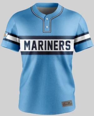 Sublimated Tackle Twill Pro Line 2 Button Baseball Jersey - with Sewn-on piping or braid - Adult/Youth  - available in 7 stock body fabric colors