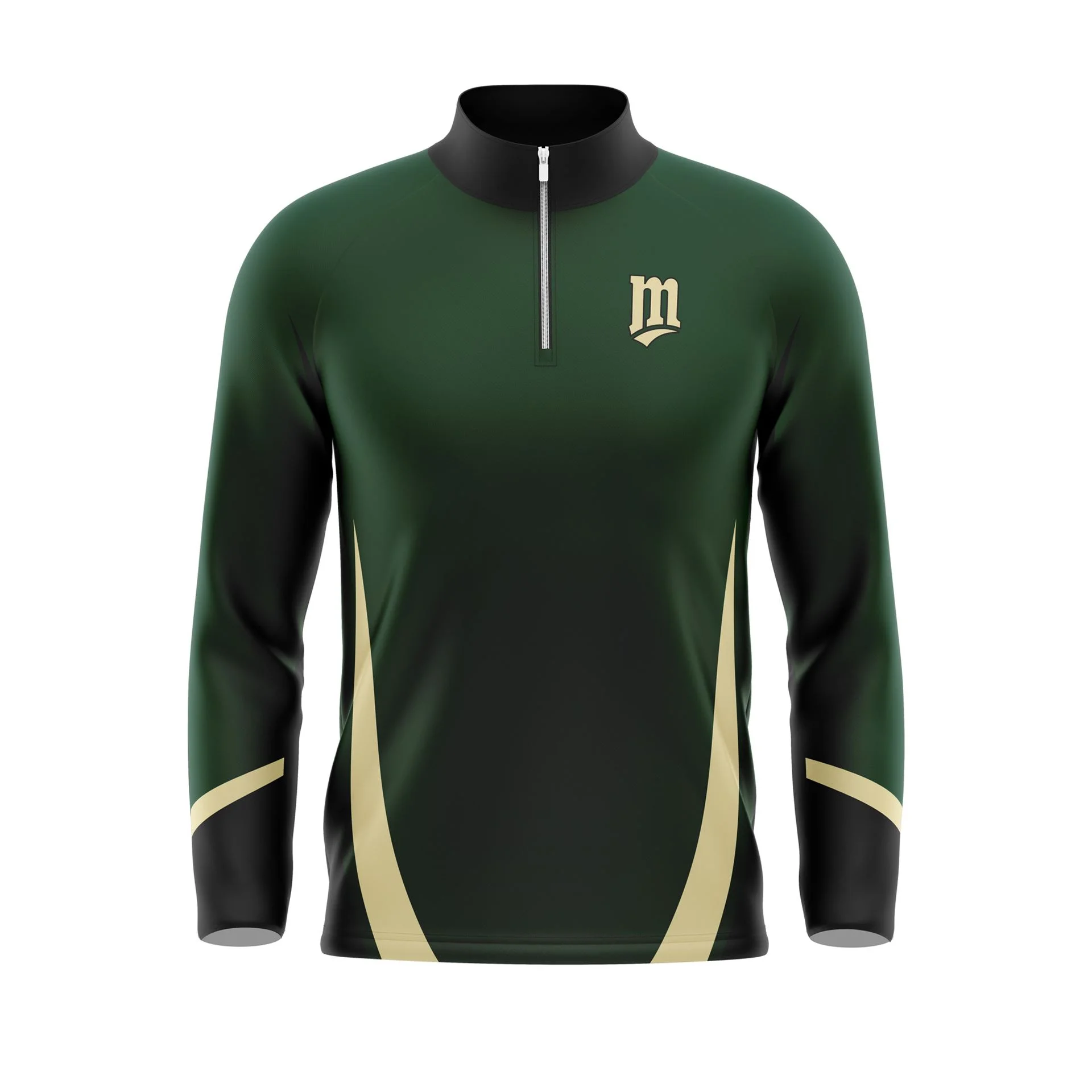Full Dye Sub Quarter Zip Pullover Woven Microfiber Warmup Jacket - Long Sleeve - Adult/Youth - Image 3