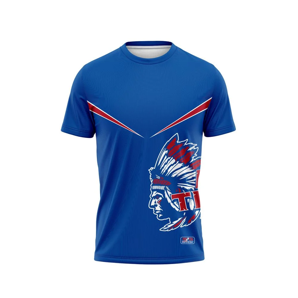 Full Dye Sub Workout Shirts - Varsity Pattern - Short Sleeves - Adult/Youth
