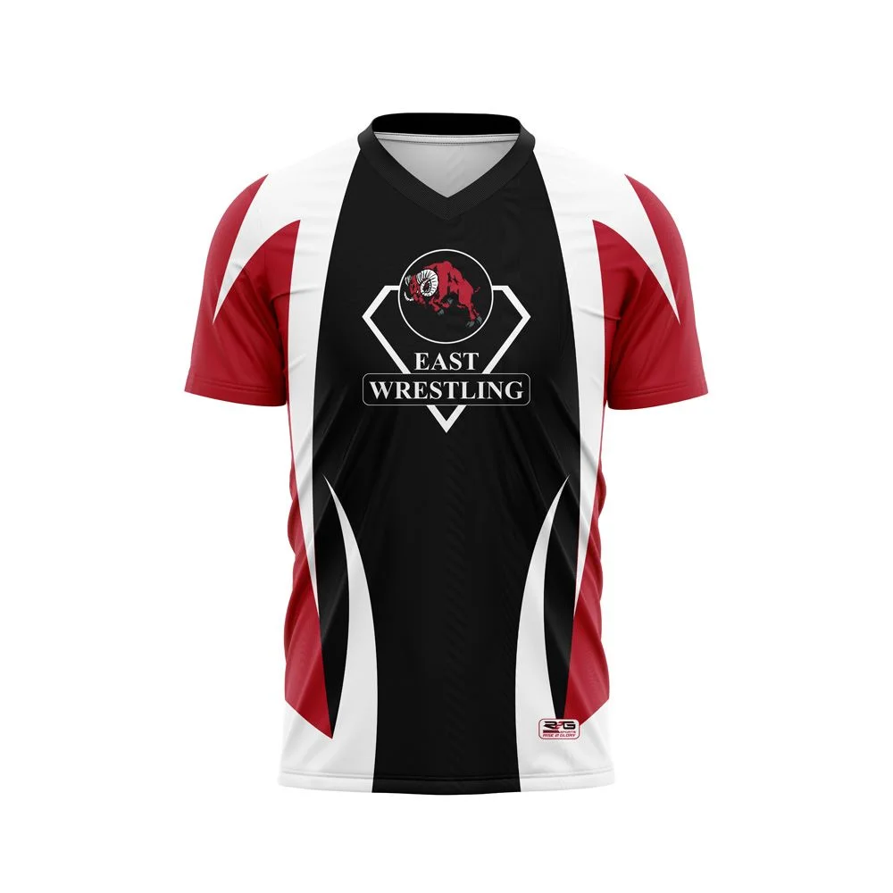 Full Dye Sub Workout Shirts - Varsity Pattern - Short Sleeves - Adult/Youth - Image 5